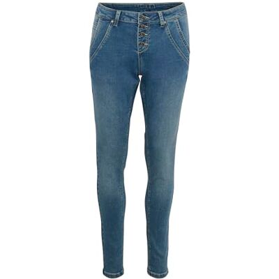 Cream dam Jeans Women's Jeans Skinny Fit Midrise Waist Button Fastening Regular Waistband Cream dam Jeans Women's Jeans Skinny Fit Midrise Waist Button Fastening Regular Waistband