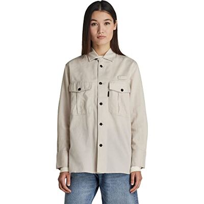 G-STAR RAW Damkontor Bf Shirt Ls Blouse, Beige/kaki (Whitebait D125-1603), XL G-STAR RAW Damkontor Bf Shirt Ls Blouse, Beige/kaki (Whitebait D125-1603), XL