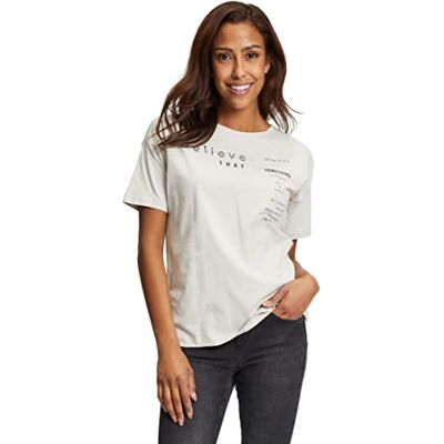Cartoon Dam 2553/7041 T-Shirt Nature/Mörkblå, S Cartoon Dam 2553/7041 T-Shirt Nature/Mörkblå, S
