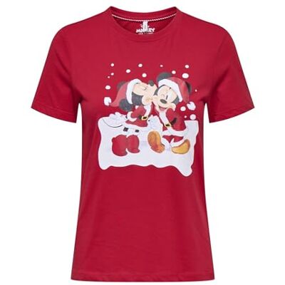 ONLY Onlmickey Life Reg S/S toppbox jul JRS, Urban röd, XS ONLY Onlmickey Life Reg S/S toppbox jul JRS, Urban röd, XS