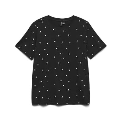 VERO MODA Vmpaulina detalj Ss t-shirt Ga JRS Noos, svart, M VERO MODA Vmpaulina detalj Ss t-shirt Ga JRS Noos, svart, M