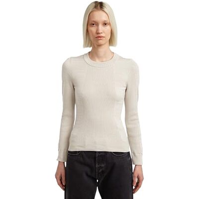 G-STAR 8719965012981 3D Biker Knit Slim r Knit wmn, Flerfärgad (Whitebait/Dk Brick D27170-c259-g908), M G-STAR 8719965012981 3D Biker Knit Slim r Knit wmn, Flerfärgad (Whitebait/Dk Brick D27170-c259-g908), M
