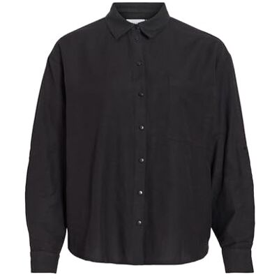 Vila Viprisilla L/S lös skjorta – Noos, Svart skönhet, 34 Vila Viprisilla L/S lös skjorta – Noos, Svart skönhet, 34