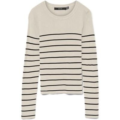 VERO MODA Vmgizelle Ls O-hals tröja Noos, Björk, XL VERO MODA Vmgizelle Ls O-hals tröja Noos, Björk, XL
