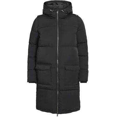 Object NOS Objzhanna L/S lång jacka Noos kappa, Svart (svart svart), M Object NOS Objzhanna L/S lång jacka Noos kappa, Svart (svart svart), M