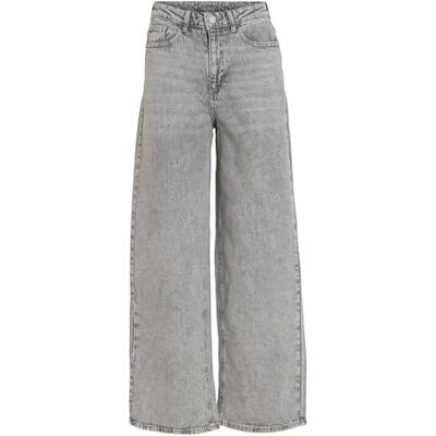 Vila Female Wide Fit-jeans VIFREYA hög midja, Ljusgrå denim, 34W / 32L Vila Female Wide Fit-jeans VIFREYA hög midja, Ljusgrå denim, 34W / 32L