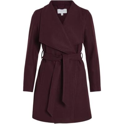 Vila Vicooley Collar Belt Coat – Noos, Vinprovning, 34 Vila Vicooley Collar Belt Coat – Noos, Vinprovning, 34