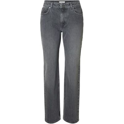 SELECTED FEMME Slfstraight Bea-Kori Mw Jeans Noos, Medium grå denim, 29W / 32L SELECTED FEMME Slfstraight Bea-Kori Mw Jeans Noos, Medium grå denim, 29W / 32L