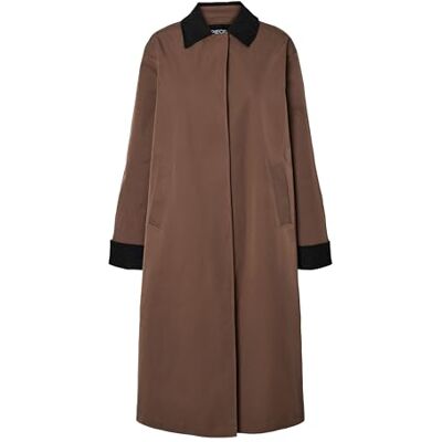PIECES Pcjorma Long Light Jacket Pwp Bc, Kaffekvarts, L PIECES Pcjorma Long Light Jacket Pwp Bc, Kaffekvarts, L