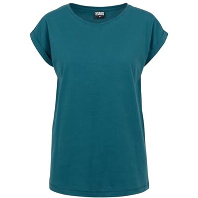 Urban Classics dam T-tröja Damer förlängd axel te, Teal, XXL Urban Classics dam T-tröja Damer förlängd axel te, Teal, XXL