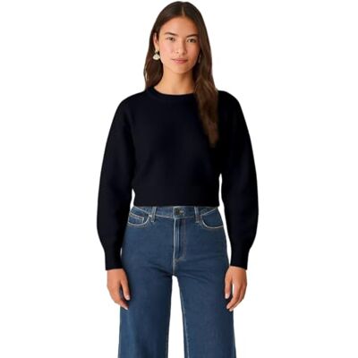 LTB Jeans fanope damtröja i mörkblå tillverkad av polyakrylblandning, storlek XS, Mörkblå, XS LTB Jeans fanope damtröja i mörkblå tillverkad av polyakrylblandning, storlek XS, Mörkblå, XS