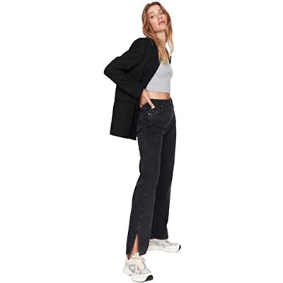 Trendyol Damjeans, vida ben, svart, 36, Svart, 62 SE Trendyol Damjeans, vida ben, svart, 36, Svart, 62 SE