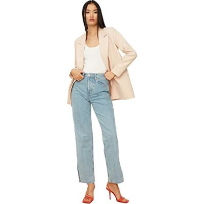 Trendyol Tket Bey Toket Blazer, beige, Beige, 38 Trendyol Tket Bey Toket Blazer, beige, Beige, 38