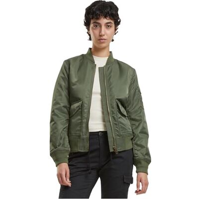 Brandit Sherpa bomberjacka för kvinnor, färg: oliv, storlek: XL, OLIV, XL Brandit Sherpa bomberjacka för kvinnor, färg: oliv, storlek: XL, OLIV, XL