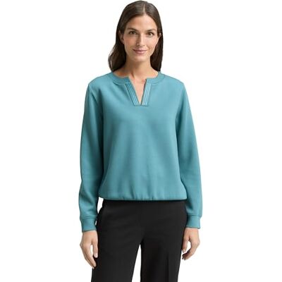 TOM TAILOR Damtröja, 31666 Tropisk Teal, 3XL TOM TAILOR Damtröja, 31666 Tropisk Teal, 3XL