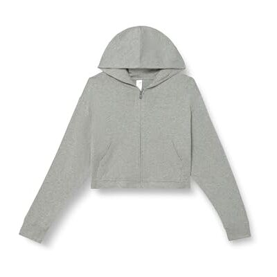 Calvin kvinnor hel dragkedja huvtröja 00QS7270E L/S tröja, grå (grå ljung), XS, Grå (grå ljung), XS Calvin kvinnor hel dragkedja huvtröja 00QS7270E L/S tröja, grå (grå ljung), XS, Grå (grå ljung), XS