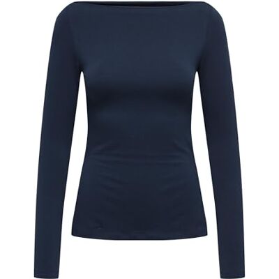 ONLY Onlkiss Life Ls Boatneck topp Cc JRS Noos, marinblå blazer, XXL ONLY Onlkiss Life Ls Boatneck topp Cc JRS Noos, marinblå blazer, XXL