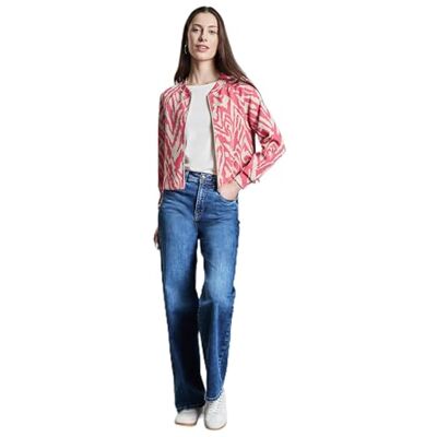 Street One dam sidenlook-jacka med tryck, Sockerkorall, 42 Street One dam sidenlook-jacka med tryck, Sockerkorall, 42