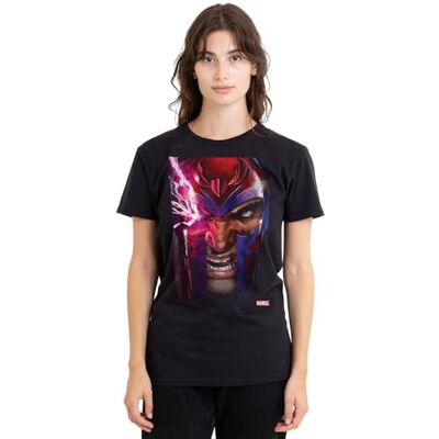 Marvel X-Men magnetoskydd dam t-shirt, svart, XX-Large, Svart, XXL Marvel X-Men magnetoskydd dam t-shirt, svart, XX-Large, Svart, XXL