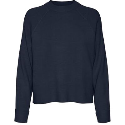 VERO MODA VMGOLD Mix LS O-hals tröja GA, marinblå blazer, XS VERO MODA VMGOLD Mix LS O-hals tröja GA, marinblå blazer, XS