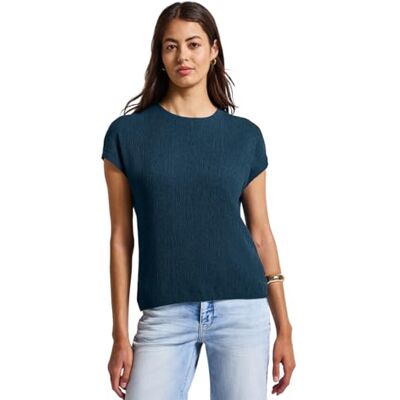Street One Strukturmix skjorta, Tide Blue, 46 Street One Strukturmix skjorta, Tide Blue, 46