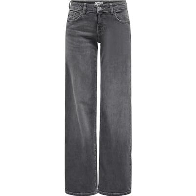 ONLY ONLJUDY LW breda ben DNM TAI, Grå denim, 31W x 32L ONLY ONLJUDY LW breda ben DNM TAI, Grå denim, 31W x 32L