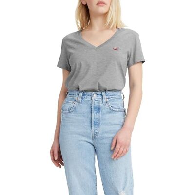 Levi's 2-Pack V-Neck Tee T-Shirt dam, White + & Starstruck Heather, XL Levi's 2-Pack V-Neck Tee T-Shirt dam, White + & Starstruck Heather, XL
