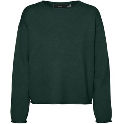 VERO MODA Vmsaba Roll Ls O-hals tröja Ga Noos, Pine Grove, XS VERO MODA Vmsaba Roll Ls O-hals tröja Ga Noos, Pine Grove, XS