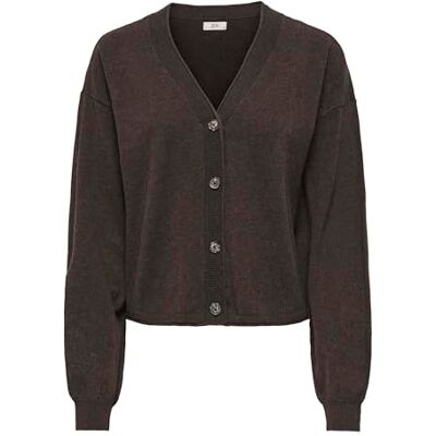 JDY amore Life L/S Vn Roll Edge Cardi KNT, Fästen, M JDY amore Life L/S Vn Roll Edge Cardi KNT, Fästen, M