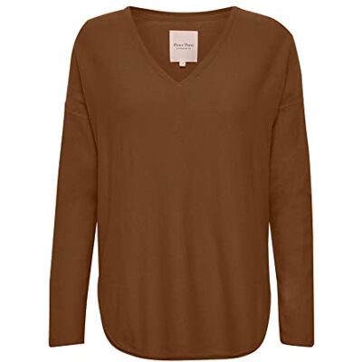 Part Two IliviasaPW v-Neck Pullover, Argan Oil, medium dam Part Two IliviasaPW v-Neck Pullover, Argan Oil, medium dam
