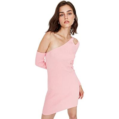 Trendyol Dam TWOAW23EL0033/Pembe klänning, rosa, M, Rosa, M Trendyol Dam TWOAW23EL0033/Pembe klänning, rosa, M, Rosa, M