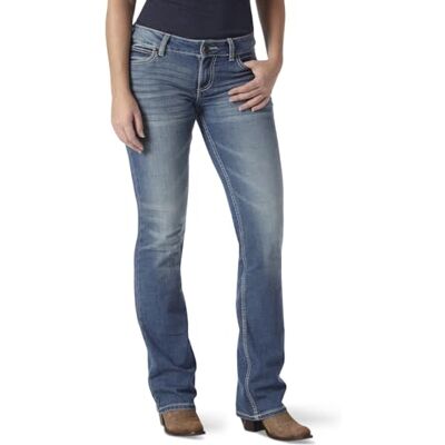 Wrangler Shiloh lågt skuren stövel skuren ultimat ridning jeanskänga Wrangler Shiloh lågt skuren stövel skuren ultimat ridning jeanskänga
