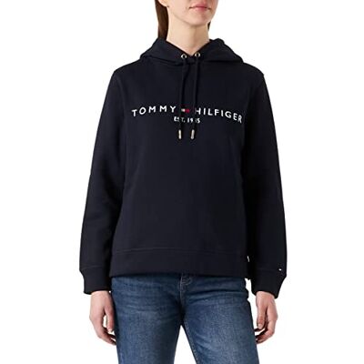 Tommy Hilfiger dam Heritage huvtröja, Marinblått Xsp, 3XL Tommy Hilfiger dam Heritage huvtröja, Marinblått Xsp, 3XL