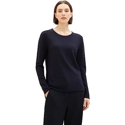TOM TAILOR Damtröja, 30025 – marinblå midnattsblå, 3XL TOM TAILOR Damtröja, 30025 – marinblå midnattsblå, 3XL