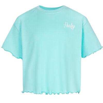 Hurley Flickor Hrlg Ribbed Boxy T-shirt, Grön (Aurora grön), 8 År Hurley Flickor Hrlg Ribbed Boxy T-shirt, Grön (Aurora grön), 8 År