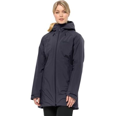 Jack Wolfskin Dam blå sten i jacka, grafit S Jack Wolfskin Dam blå sten i jacka, grafit S