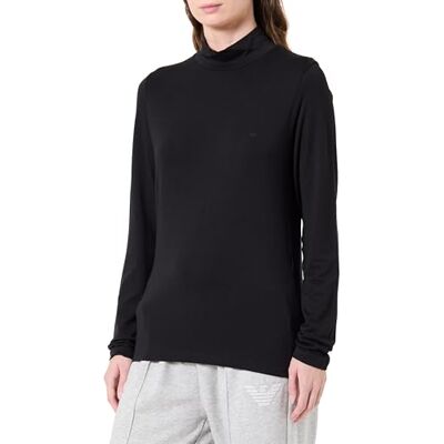 Giorgio Armani kvinnors Tech ull sköldpadda hals tröja, Svart, M Giorgio Armani kvinnors Tech ull sköldpadda hals tröja, Svart, M