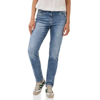 Cecil Jeans i avslappnad passform, Ljusblå tvätt, 26W / 30L Cecil Jeans i avslappnad passform, Ljusblå tvätt, 26W / 30L