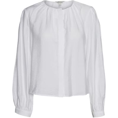 VERO MODA dam Vmlady Ls O-hals skjorta VMA Noos långärmad blus, Ljus vit, M VERO MODA dam Vmlady Ls O-hals skjorta VMA Noos långärmad blus, Ljus vit, M