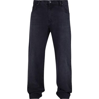 Urban Classics mäns tung ounce rak passform jeans, Blackwashed, 38 Urban Classics mäns tung ounce rak passform jeans, Blackwashed, 38
