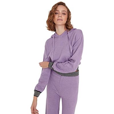 Trendyol Dam THMAW23KZ0002/lila sweatshirt, Lila, M, Lila, M Trendyol Dam THMAW23KZ0002/lila sweatshirt, Lila, M, Lila, M