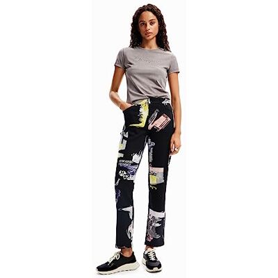 Desigual Dam York Casual Byxor, svart, M Desigual Dam York Casual Byxor, svart, M