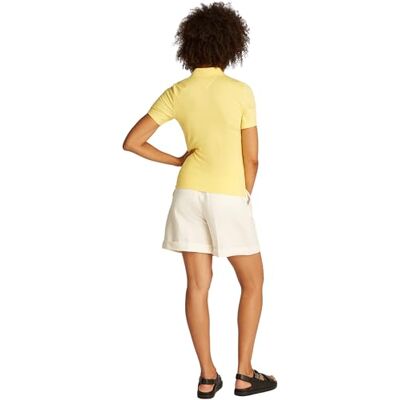 Tommy Hilfiger dam 1985 SLIM PIQUE POLO SS WW0WW43225, gul, XS, Gul (Citronella), XS Tommy Hilfiger dam 1985 SLIM PIQUE POLO SS WW0WW43225, gul, XS, Gul (Citronella), XS