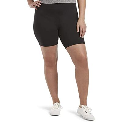 HUE dam Strumpor High Waist Blackout Cotton Bike Shorts, Assorted HUE dam Strumpor High Waist Blackout Cotton Bike Shorts, Assorted