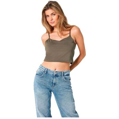 NOISY MAY NMTERESA cropped S/L TOP NOOS, Krokodil, M NOISY MAY NMTERESA cropped S/L TOP NOOS, Krokodil, M