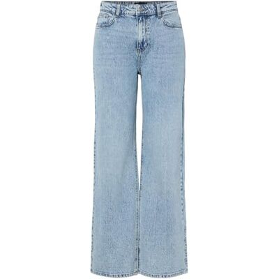 PIECES Pcjill Hw raka denim jeans Bc, Ljusblå denim, 27 PIECES Pcjill Hw raka denim jeans Bc, Ljusblå denim, 27