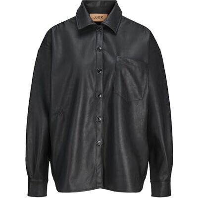 JJXX Jxsif Jamie Ls Relaxed Shirt OTW, svart, M JJXX Jxsif Jamie Ls Relaxed Shirt OTW, svart, M
