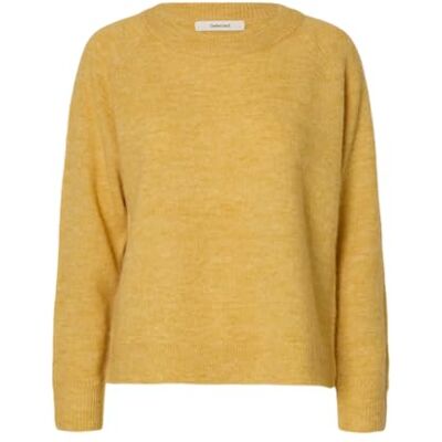 SELECTED WOMEN SELECTED Kvinnor Slflulu Ls Knit O-Neck Noos, ockra, S SELECTED WOMEN SELECTED Kvinnor Slflulu Ls Knit O-Neck Noos, ockra, S