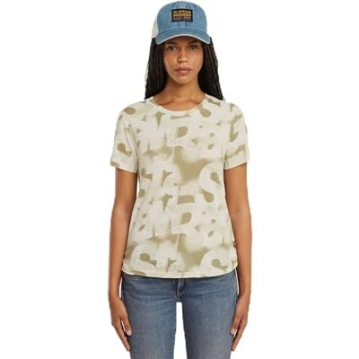 G-STAR RAW G-STAR Dam sprayade bokstäver R T Wmn T-shirt, Flerfärgad (Light Toggee Sprayed Letters D26066-c565-h372), XXS G-STAR RAW G-STAR Dam sprayade bokstäver R T Wmn T-shirt, Flerfärgad (Light Toggee Sprayed Letters D26066-c565-h372), XXS