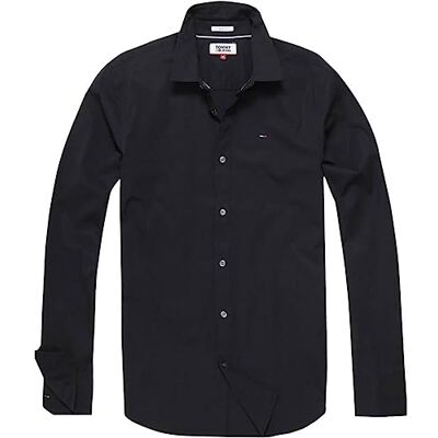 Tommy Jeans Tommy Hilfiger L/S Skjortor/Vävda Toppar, Tommy svart, XXS Tommy Jeans Tommy Hilfiger L/S Skjortor/Vävda Toppar, Tommy svart, XXS